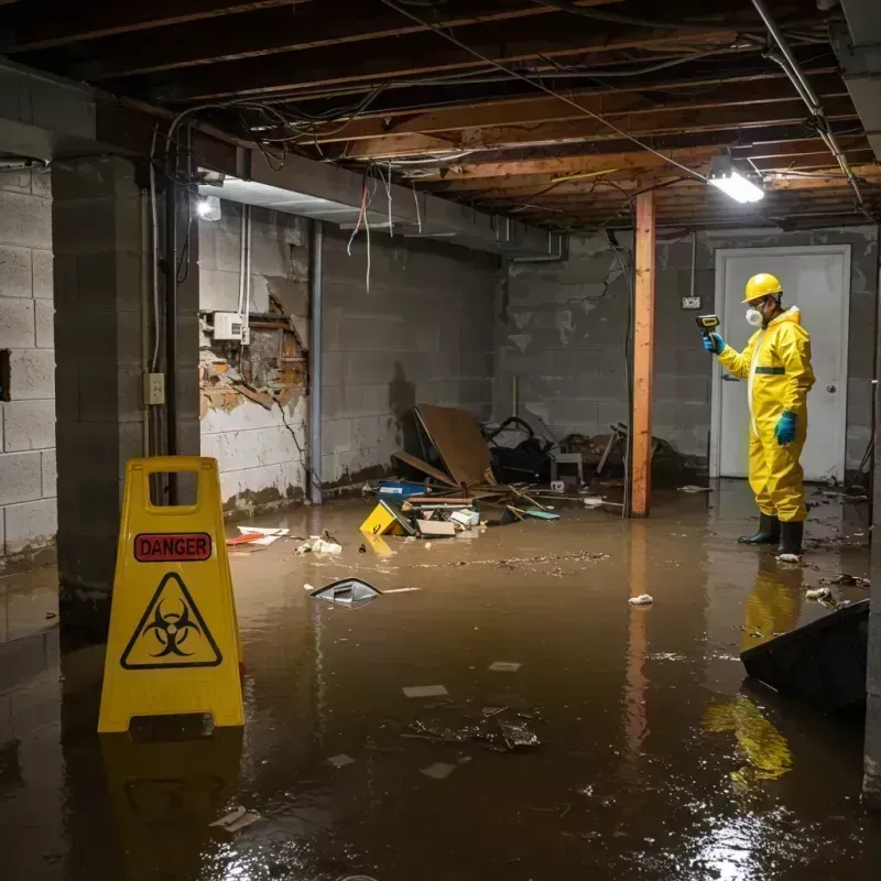 Flooded Basement Electrical Hazard in Santa Maria, CA Property